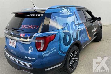 Signal 88 Security Partial Car Wrap Ford Explorer Edmonton