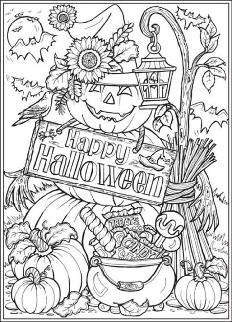 Happy Fall Coloring Pages Printable for Free Download