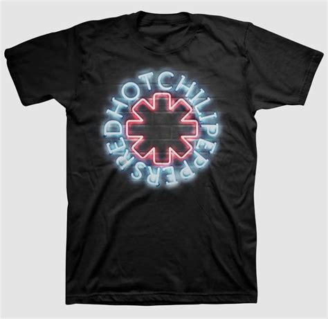 Red Hot Chili Peppers Men S Black Graphic Crew Neck Cotton T Shirt Size XL Walmart