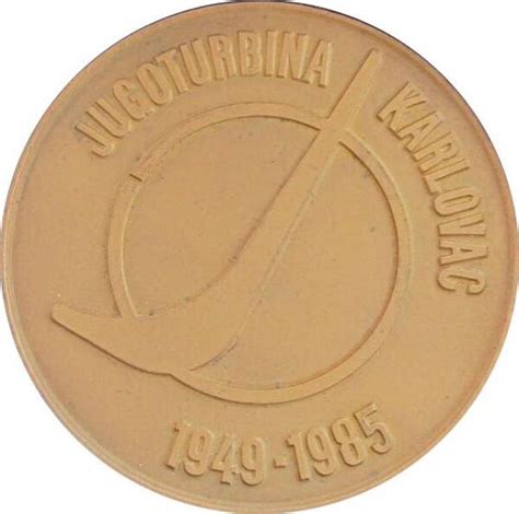 Medal Jugoturbina Karlovac Yougoslavie Numista