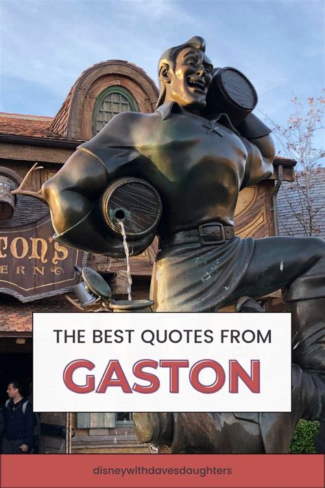 the best quotes from gaston in front of disney's hollywood studios with ...