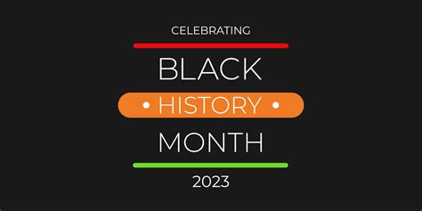 Black History Month banner with text and color decorations, 2023 Black History Month celebration ...