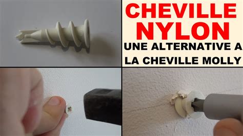 cheville nylon à visser une alternative à la cheville molly mur en