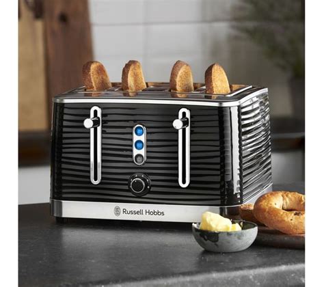 Buy Russell Hobbs Inspire 24381 4 Slice Toaster Black Free Delivery