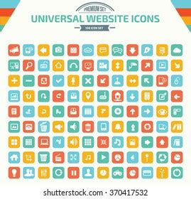 Vector Set Flat Web Icons Stock Vector Royalty Free