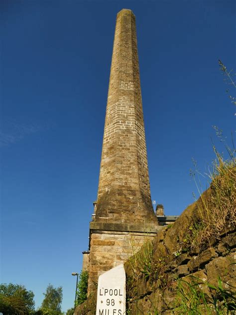 Milepost And Chimney By The Canal In Stephen Craven Geograph