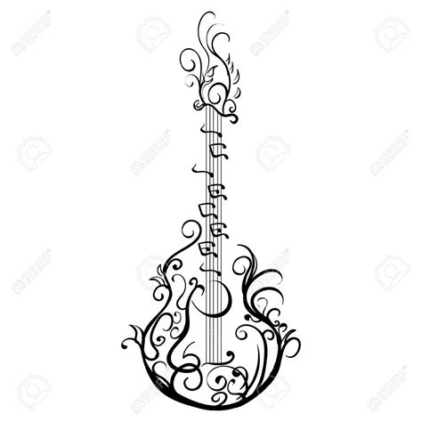 Les Paul Guitar Drawing at GetDrawings | Free download