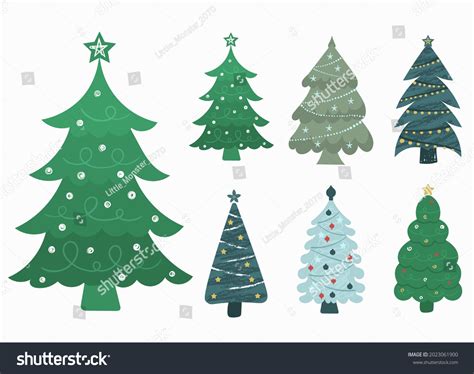 New Years Xmas Traditional Symbol Tree Stock Vector Royalty Free 2023061900 Shutterstock