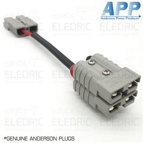 Genuine Anderson Plug Double Adapter Lead 6mm Twin Cable Sb50 Grey