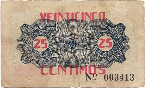 C Ntimos Cartagena Billete Local Guerra Civil Espa A