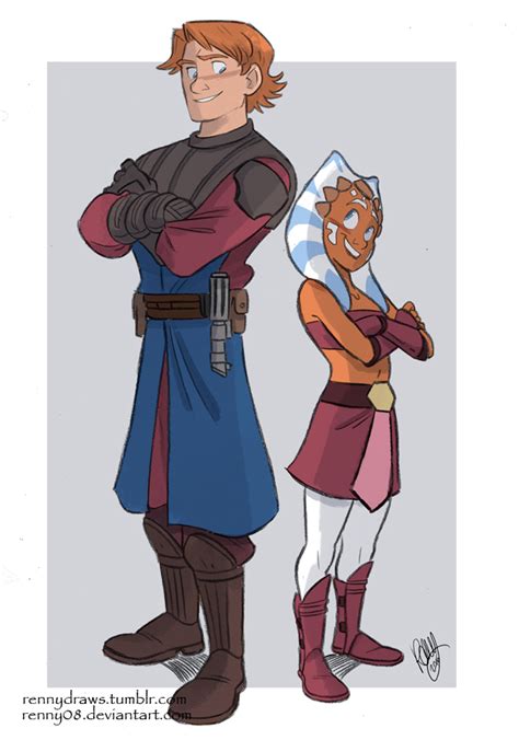 Anakin And Ahsoka By Renny08 On Deviantart