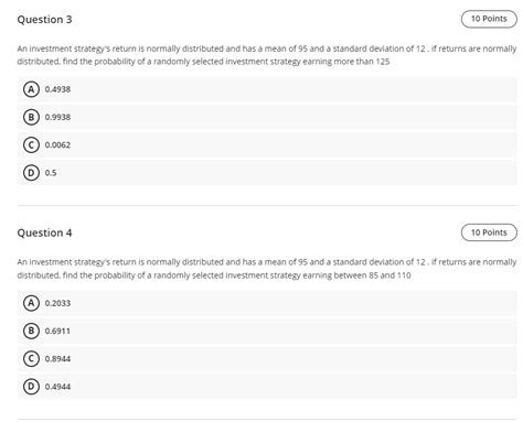 Solved Question 1 10 Points Suppose That The Probability