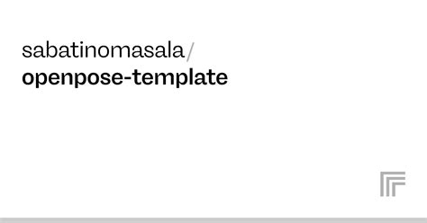 Sabatinomasala Openpose Template Run With An Api On Replicate