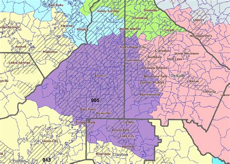 Map Georgias Congressional Districts