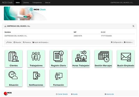 Software De Control Horario Y Teletrabajo NCS Clock En Albacete