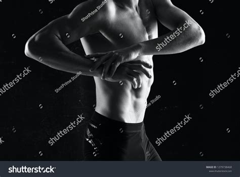 Nude Male Torso Side View Stock Photo Edit Now