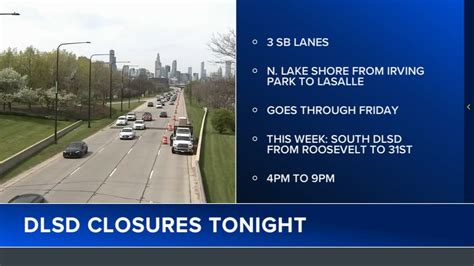 Chicago Traffic Dusable Lake Shore Drive Closing From Irving Park Road