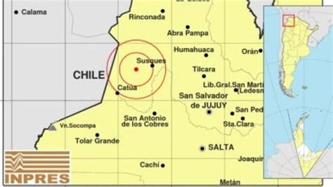 Jujuy Se Vio Sacudida Por Un Fuerte Sismo De 64 Grados