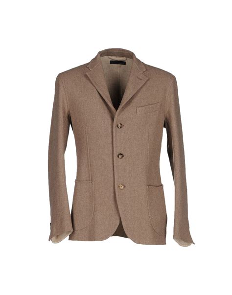 Lardini Blazer In Blue For Men Khaki Lyst