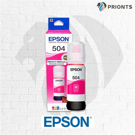 Recarga Tinta Epson T504320 504 Original Magenta Imp L4160 4150