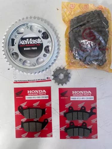 Kit De Arrastre Y Balatas Honda Cb R Completo De Calidad Meses Sin