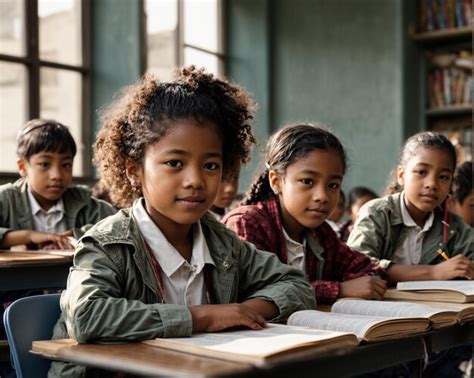 Premium Photo | Portrait of a Multicultural child in classroom