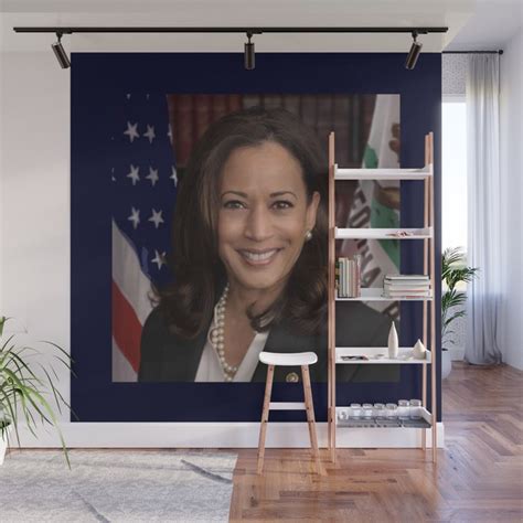 Official Portrait Of Kamala Harris Wall Mural By Oldking Society