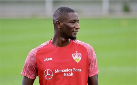 Serhou Guirassy zurück im VfB Training Wird der Stürmer fürs BVB Spiel