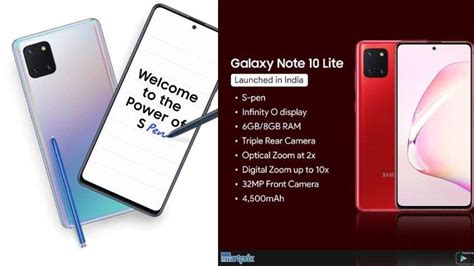 Harga Dan Spesifikasi Samsung Galaxy Note 10 Lite Di Indonesia