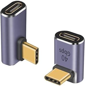 Duttek Adaptador Usb C De Graus Gbps Adaptador Usb C De Ngulo