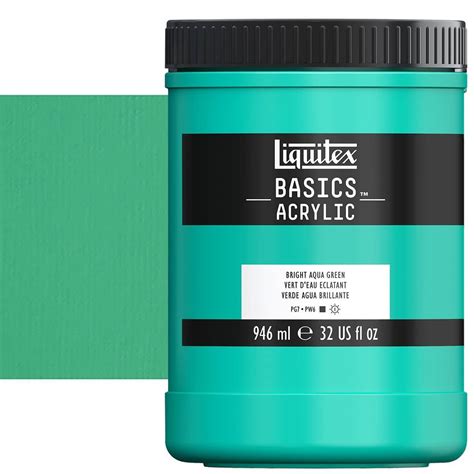 Liquitex Basics Acrylic Paint Bright Aqua Green Oz Jar Jerry S