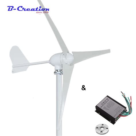 Real 500 W Horizontal Wind Turbine Generator 12 V 24v 48v 3 Or 5 Blades