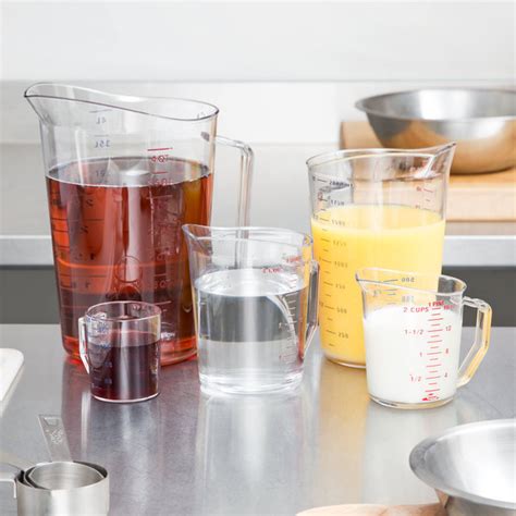 Cambro Camwear 5 Piece Polycarbonate Measuring Cup Set