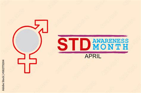 Sexually Transmitted Diseases Std Awareness Month April Poster And