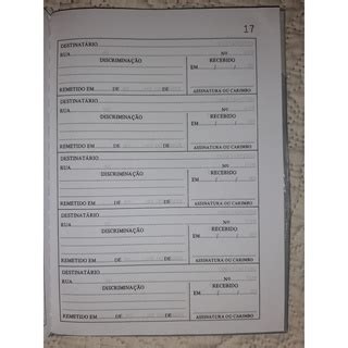 Livro Protocolo de Correspondência capa dura 5 unidades livro