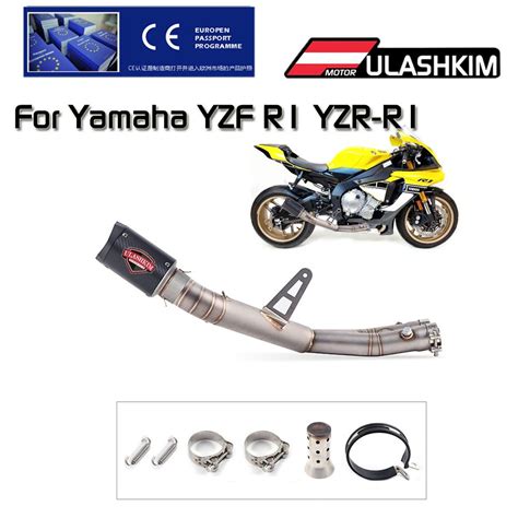 EXHAUST For Yamaha YZF R1 YZR R1 Contact Middle Link Pipe 2015 2016