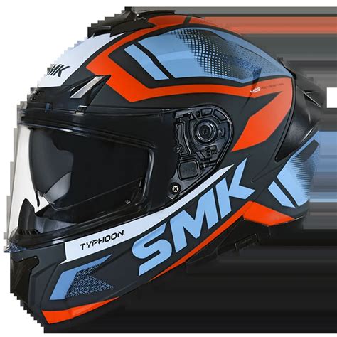 Smk Typhoon Thorn Gloss Black Orange Grey Gl Helmet Custom Elements