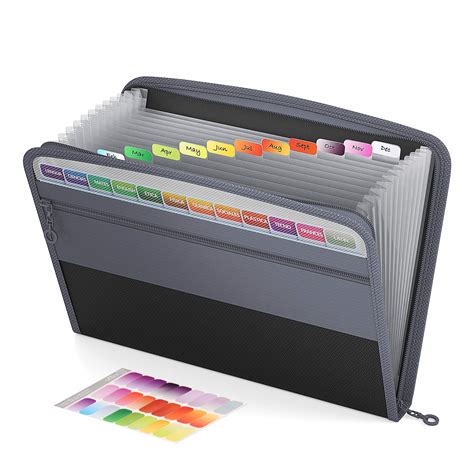 Buy Abc Life Expanding File Folders With Zipper Closure Pockets A