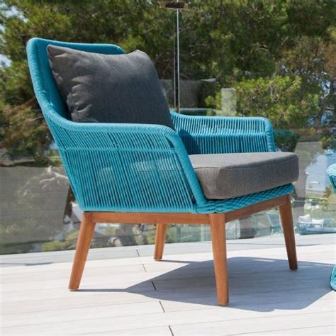 Fauteuil Contemporain Tivoli G G Italia En Tissu En Teck En Corde