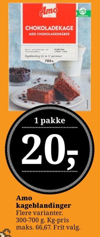 Amo Chokoladekageblanding Tilbud Hos Dagli Brugsen