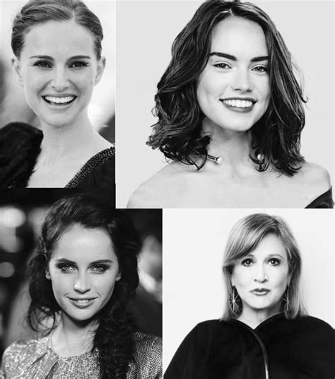 Women Of Star Wars Natalie Portman Daisy Ridley Felicity Jones And