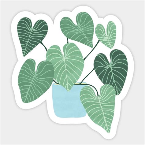 Plant Aesthetic Potted Plant Sticker TeePublic