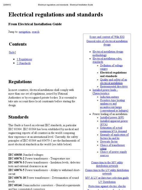 Electrical Regulations And Standards Electrical Installation Guide Electrical Wiring Fuse