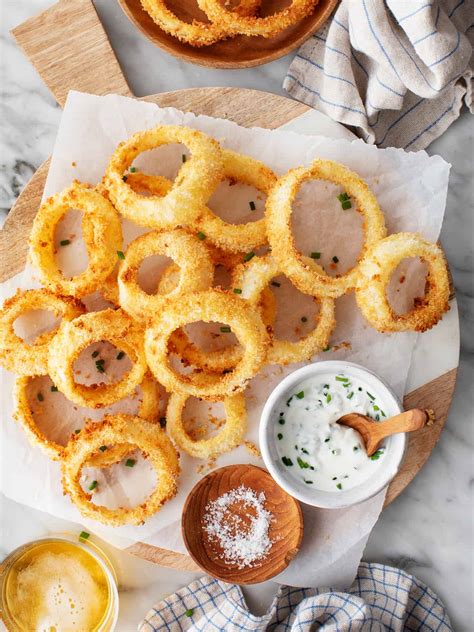 Air Fryer Onion Rings Recipe Love And Lemons