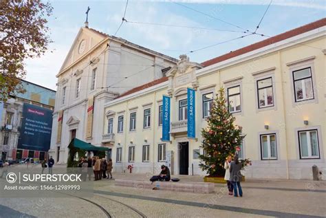 Largo Trindade Coelho With Sao Roque Church Chiado Lisbon Portugal