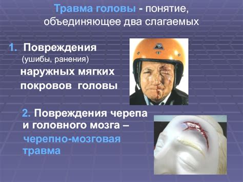 Первая помощь при травме головы