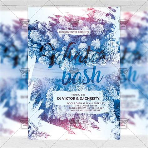 Winter Bash Flyer - Winter PSD Template