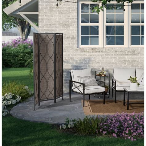 Style Selections Privacy Screen 59 In W X 72 In H Gray Steel Outdoor