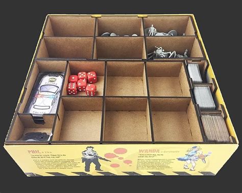 Organizador Soft Insert Paran Para Zombicide Bucaneiros Jogos