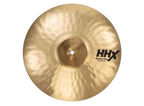 Sabian HHX Medium Hi Hat Pair Brilliant 14 Used Mint Reverb